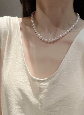 【店主亲选】澳白大溪地akoya天女海水淡水珍珠耳钉吊坠珍珠项链