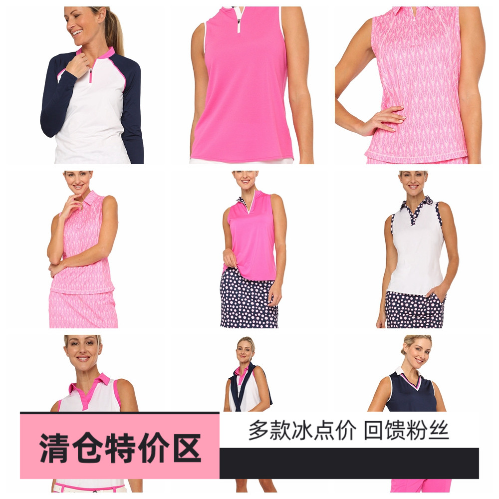 高尔夫女t恤上衣速干服装长袖