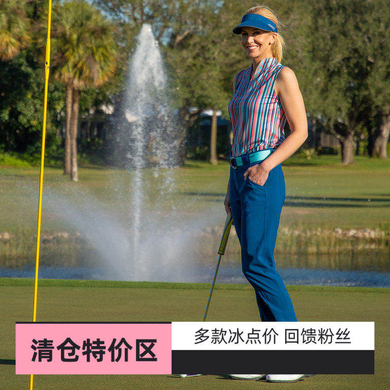高尔夫女装夏季薄款长裤子9分小脚裤冰丝吸汗不粘腿运动户外防晒