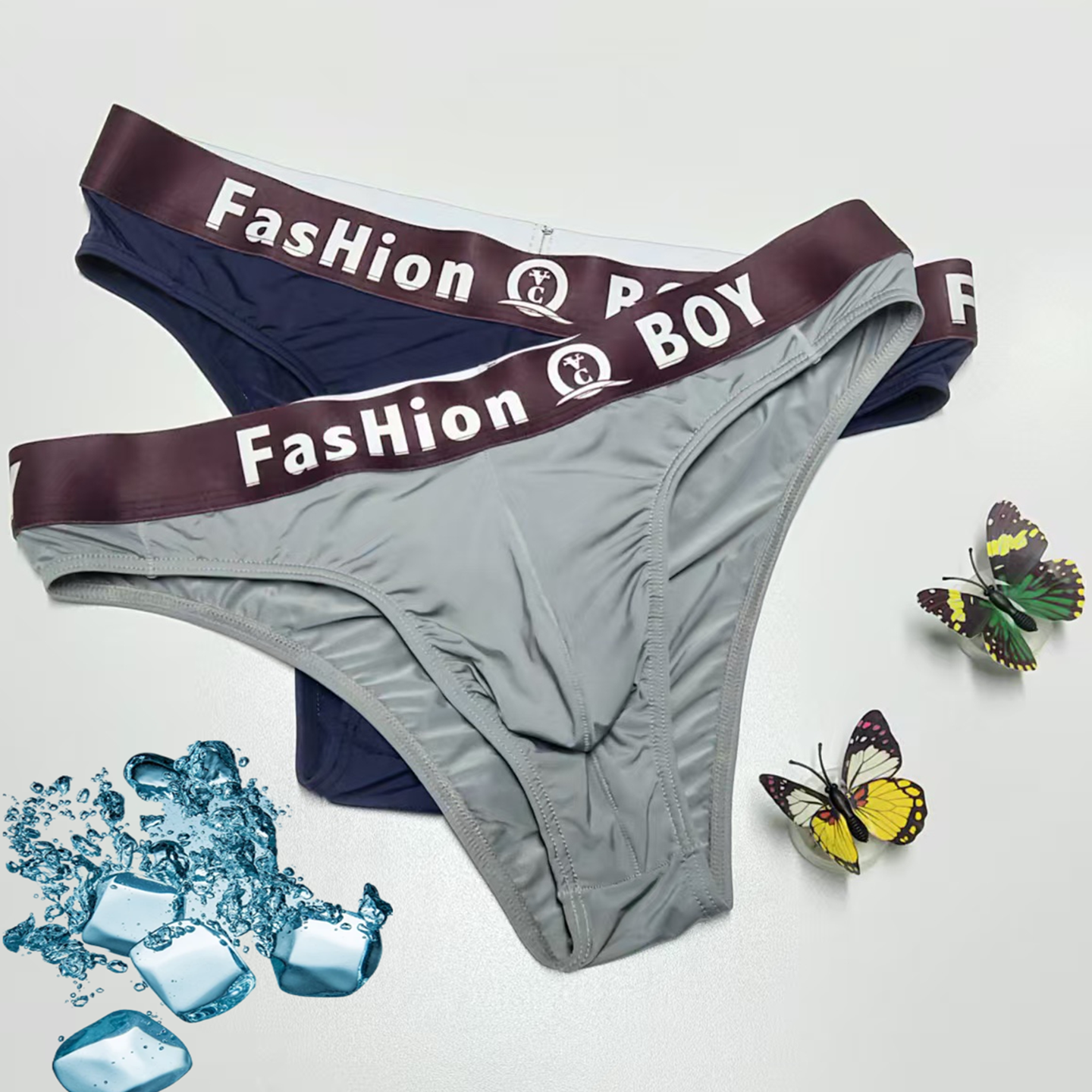 琪创鸟欧美风性感冰丝内裤男士半包臀三角裤裸感速干中腰轻薄潮男,女士内衣/男士内衣/家居服,男三角内裤,淘宝优惠券,粉丝福利购,淘宝优惠卷