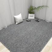 灰色拍照地毯卧室背景布直播间专用满铺服装 店办公室商用全铺地垫