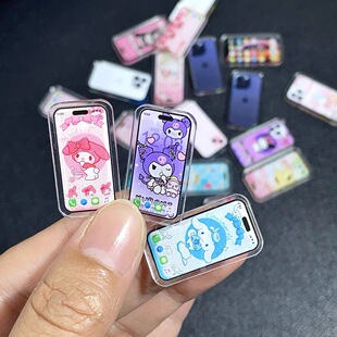 微缩迷你手机模型娃屋场景配件装饰摆件模型不能用