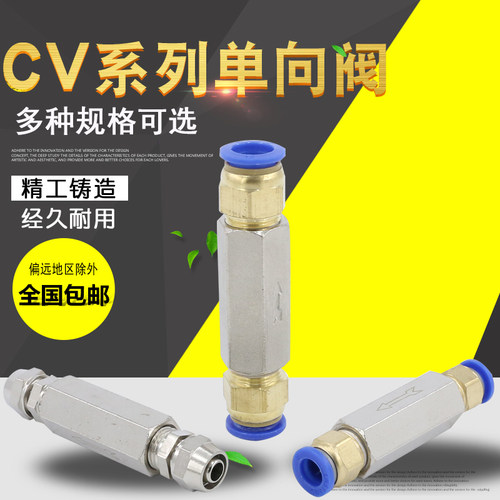 气体防回流直通阀快速接头