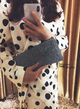 2025款长款名媛奢华手拿袋可斜挎水钻小手包横款手拿晚宴包女潮包