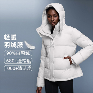 WP泡芙四格五格羽绒服女 防风保暖拒水可拆连帽加厚宽松长袖外套