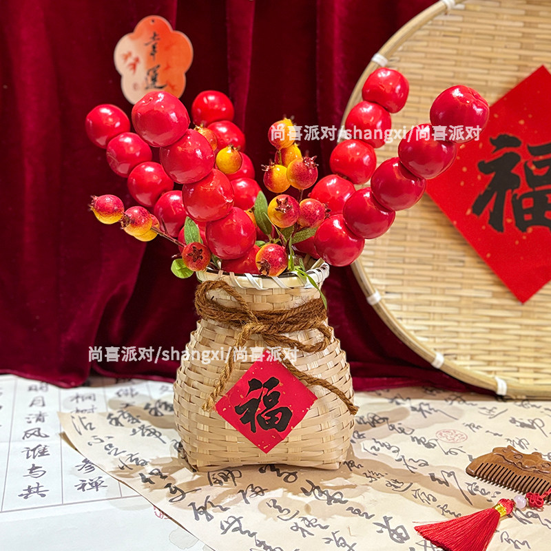 石榴+糖葫芦烘托氛围感！！图片