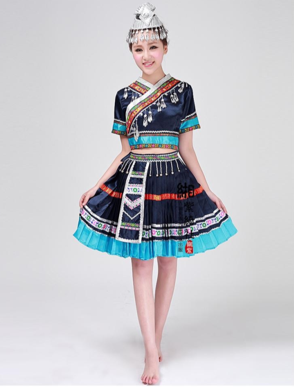 表演服哈尼族演出服民族服装