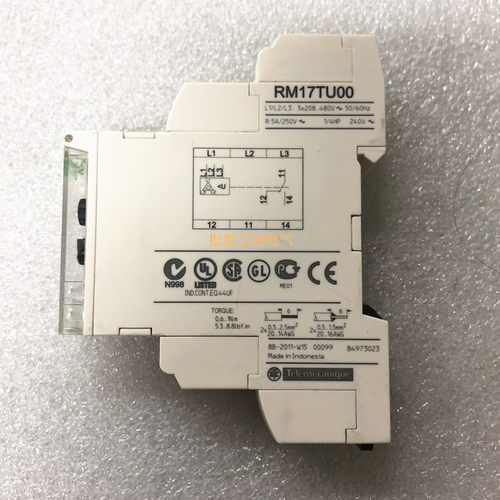RM17TU00 施耐德 相序继电器 208-480V 缺相保护器