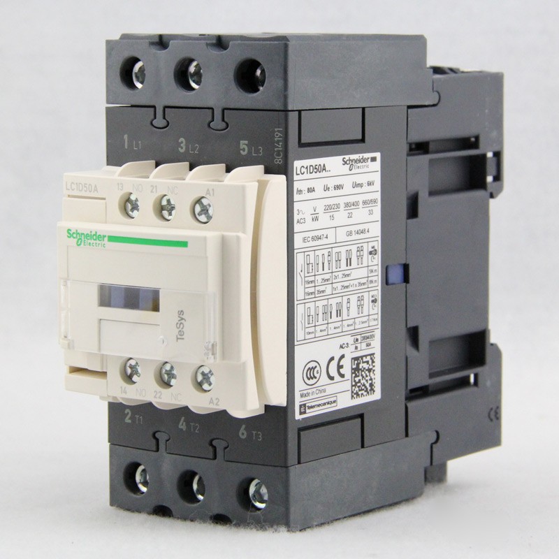 原装正品 施耐德 三极交流接触器 LC1D50A 110V LC1-D50AM7C 220V