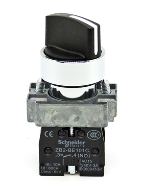 正品施耐德自复位两档选择旋钮开关XB2-BD45C XB2-BD45C 一开一闭