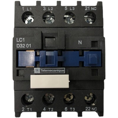 抱闸接触器Telemecanique LC1-D3201 220V D32...N3开1闭电梯封星