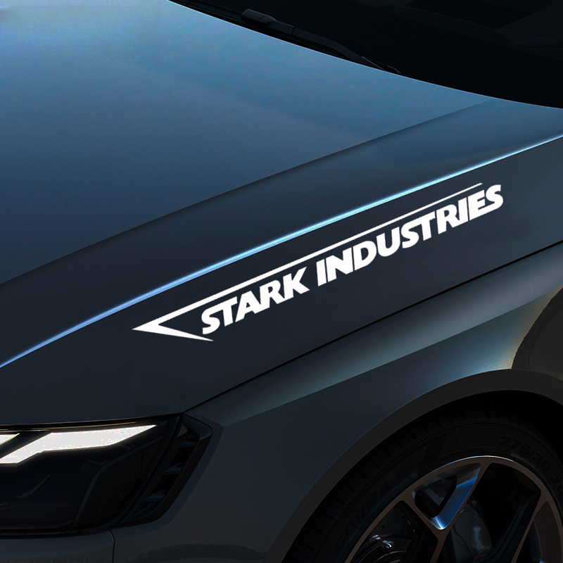 个性钢铁侠车贴Starklndustries