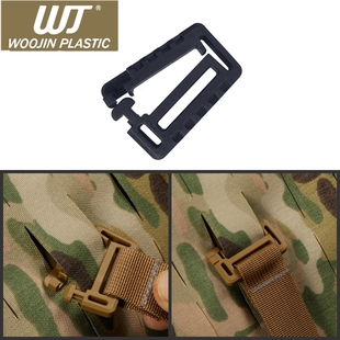 WOOJIN扣具WJ扣件 Safety QA Loop 方扣 速装MOLLE战术扣 日字扣