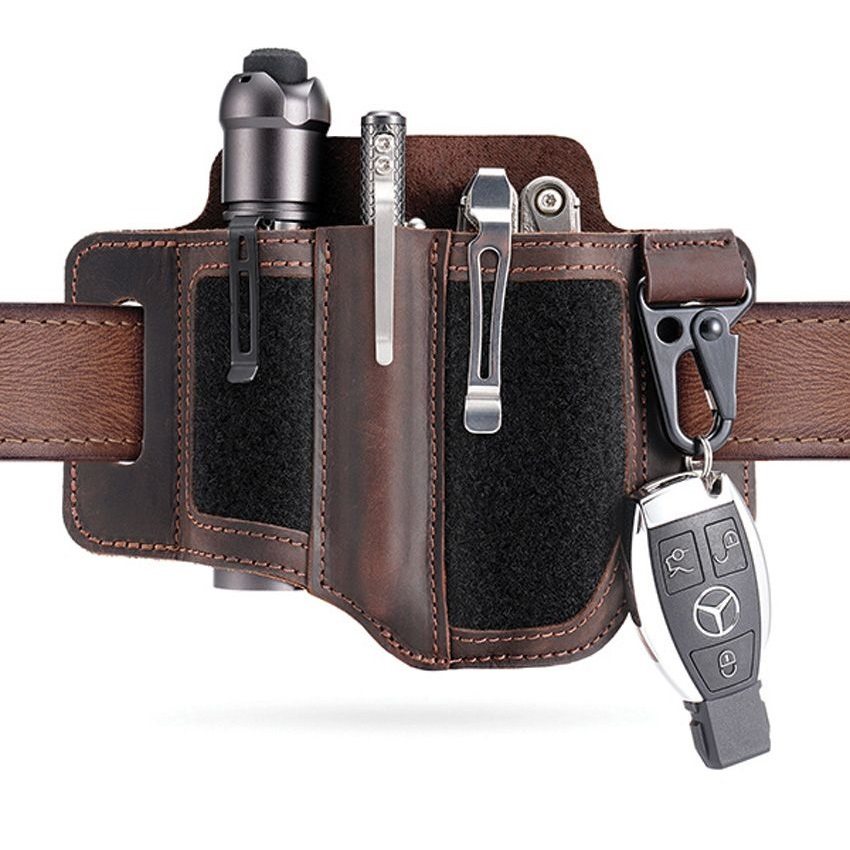 美国毒蛇 VIPERADE 疯马皮多功能工具腰带套 EDC收纳 适配手电筒