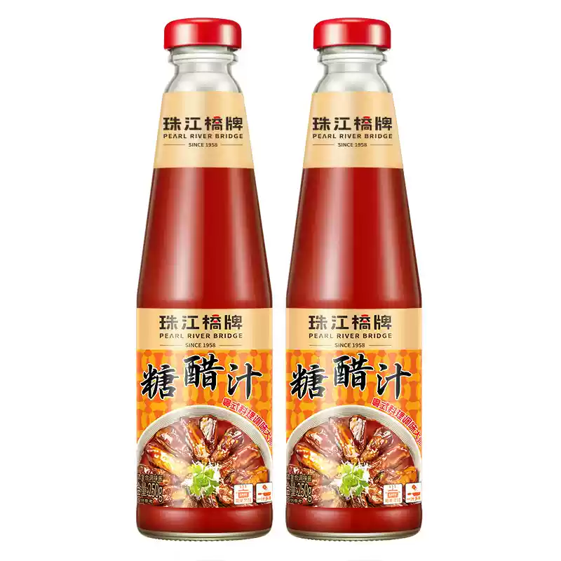 珠江桥牌糖醋汁250g/瓶 酸甜酱调味料糖醋鱼酱料糖醋排骨糖醋里脊