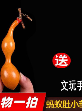 天然蚂蚁肚小葫芦异形文玩手把