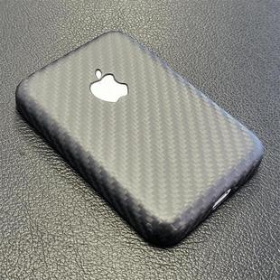 适用苹果Magsafe外接电池保护套apple无线充电宝碳纤维logo款 硬壳