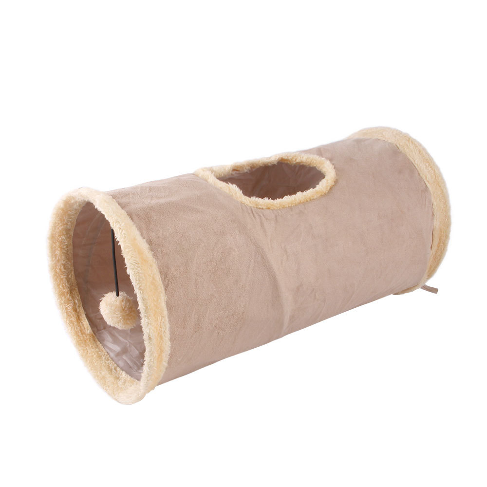 宠物用品猫咪隧道 可收纳折叠麂皮绒猫通道猫玩具钻桶