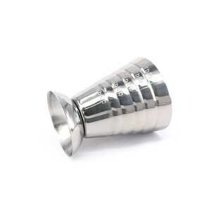 不锈钢304魔法量杯调酒杯盎司杯安士杯刻度量环带魔法75ml