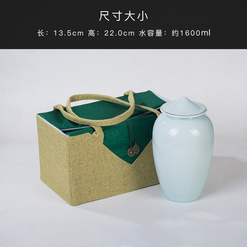 茶叶包装礼盒陶瓷密封罐家用大号红茶绿茶普洱散装储存布包茶叶罐