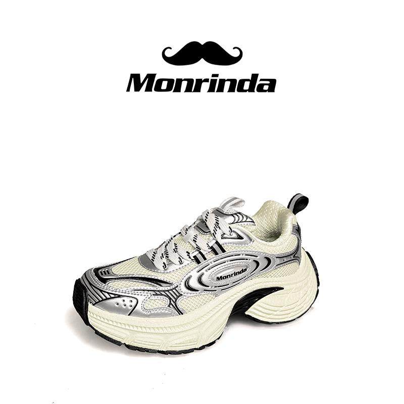 美年达女鞋秋季情侣防滑减震真爆米花底老爹鞋轻便耐磨休闲鞋男,女鞋,时尚休闲鞋,淘宝优惠券,粉丝福利购,淘宝优惠卷