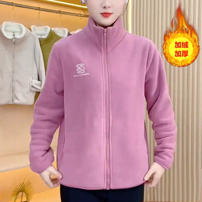 2026新款加厚奥粒绒外套抓绒卫衣