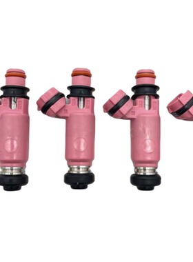 4件粉红色燃油喷射器适用斯巴鲁 STI WRX Forester 16611-AA370