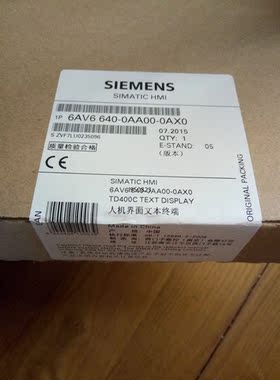 西门子TD400C文本显示器 6AV6 640-0AA00-【询价】