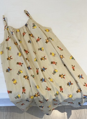 春夏纯棉纱布吊带睡裙女夏季学生吊带裙薄款甜美双层纱睡衣家居服