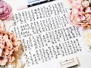 月海研究所 霜寒 百搭古风手写文字素材 咕卡流麻手帐pet胶带分装