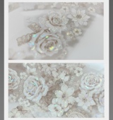 百搭白色花花贝壳手帐拼贴咕卡流麻pet胶带分装 花柒所 月光清浅