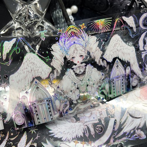 pet胶带分装 漫不经心520集市新品 幻羽 人物仙气小姐姐咕卡流麻