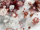 百搭红白紫藤花花咕卡流麻手帐pet胶带分装 Palette手帐 朱砂藤萝