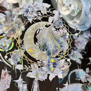 月抒镭射银咕卡手帐拼贴pet胶带 wines×野葵联名 分装