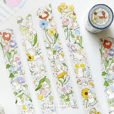 boomboom 花田礼茶话烩夜童话星星发卡游离黑洞盐系手帐pet胶带