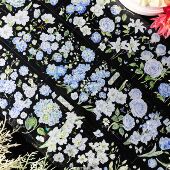 百搭花花咕卡流麻滴胶吧唧手帐pet胶带分装 Palette手帐 半夏清欢