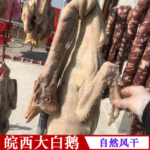 安徽特产皖西白鹅寿县风干鹅带包大笨土草老腊鹅咸鹅