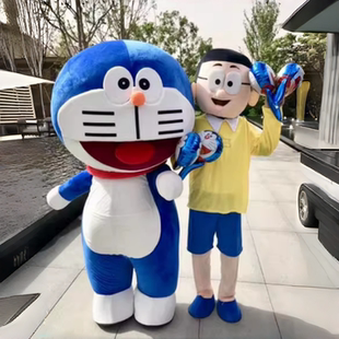 哆啦a梦机器猫卡通人偶服装叮当猫成人穿cos行走玩偶大雄表演服
