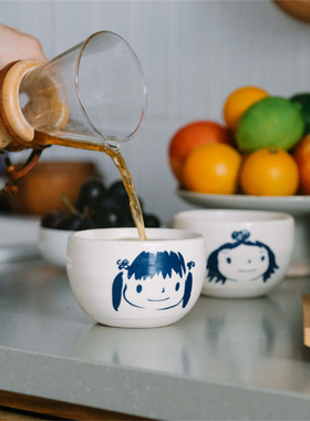 Brut Cake100次微笑六号脸杯圆滚滚高颜值设计马克水杯手作咖啡杯