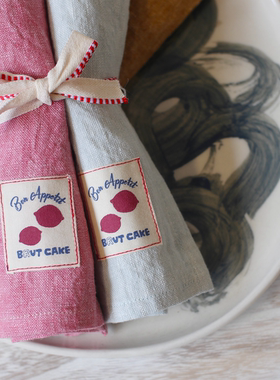 Brut Cake棉麻纺织餐巾进口亚麻餐巾耐用耐磨餐桌美学