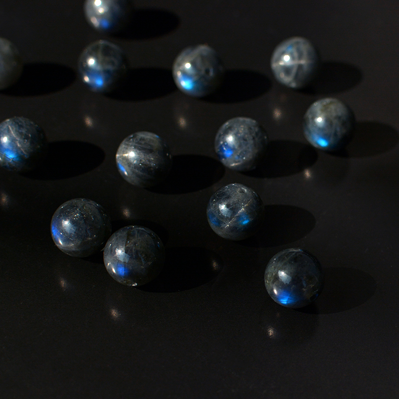 天然蓝光拉长石手链散珠