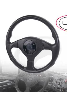 热销PU汽车英寸改装方向盘赛车卡丁车14方向盘36CM跨境竞技转向盘