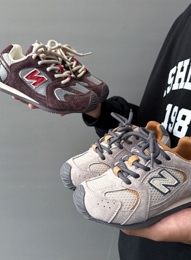 日本JGYPDM2026新款儿童运动鞋休闲跑步鞋复古百搭女童男童阿甘鞋