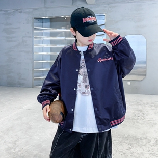 日本JGYP2026新款男童春秋棒球服外套中大童痞帅炸街夹克潮牌上衣