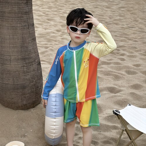 日本JGYP2026新款男童分体泳衣夏