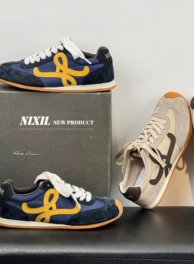 日本JGYPDM2026新款女鞋时尚撞色轻便软底透气时髦运动休闲阿甘鞋