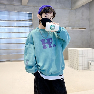 日本JGYP2026新款男童春装卫衣休闲运动长袖T恤中大童打底衫痞帅