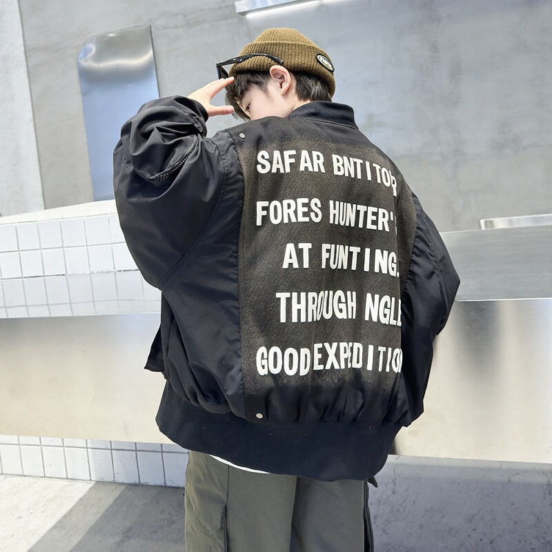 日本JGYP2026新款男童春季工装夹克外套痞帅中大童潮酷宽松韩上衣