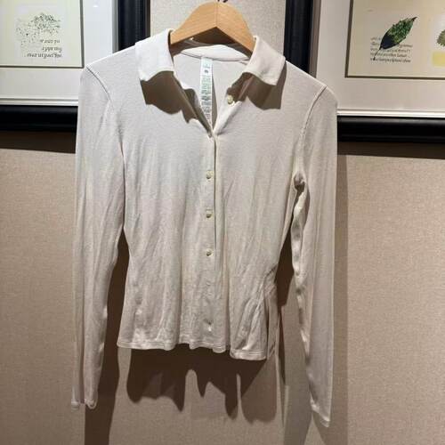 lululemon hold tight 女士紧身剪裁带领长袖衬衫