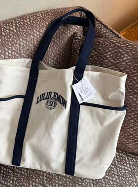 lululemon daily multi-pocket mini canvas tote 多口袋托特包